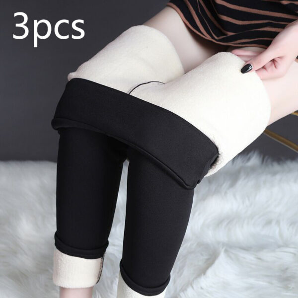 Winter Leggings Warm Thick High Stretch Lamb Cashmere Leggins Skinny Fitness Woman Pants - Image 6