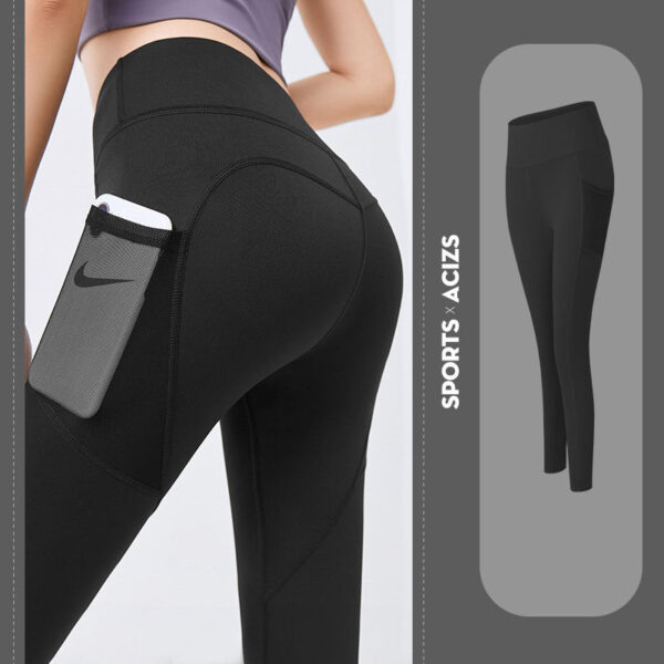 Yoga Pants Women With Pocket Leggings Sport Girl Gym Leggings Women Tummy Control Jogging Tights Female Fitness Pants - Image 4