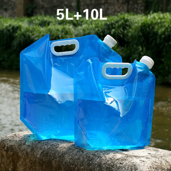 PVC Outdoor Camping Hiking Foldable Portable Water Bags Container - Image 4