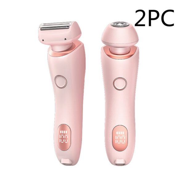 2 In 1 Hair Removal Epilator USB Rechargeable Trimmer Women Body Razor Face Leg Armpit Bikini Hand Pubic Shaver Hair Remover - Image 6